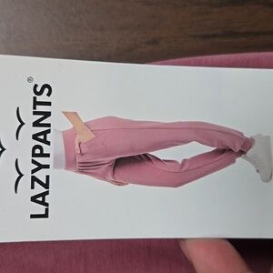 Lazypants Dusty Rose High Waisted Jogger Style Lounge Pants